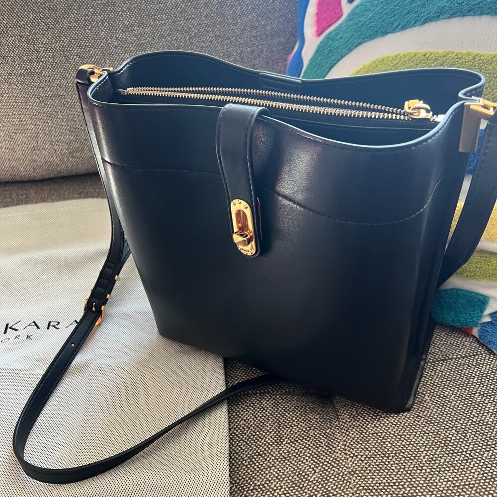 Donna Karen Black Leather Bag